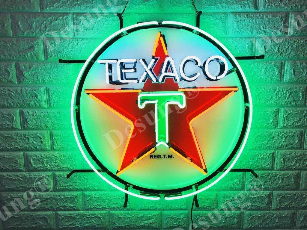 New Texaco Gasoline Neon Light Sign 24 New Texaco Gasoline Neon Light Sign 24