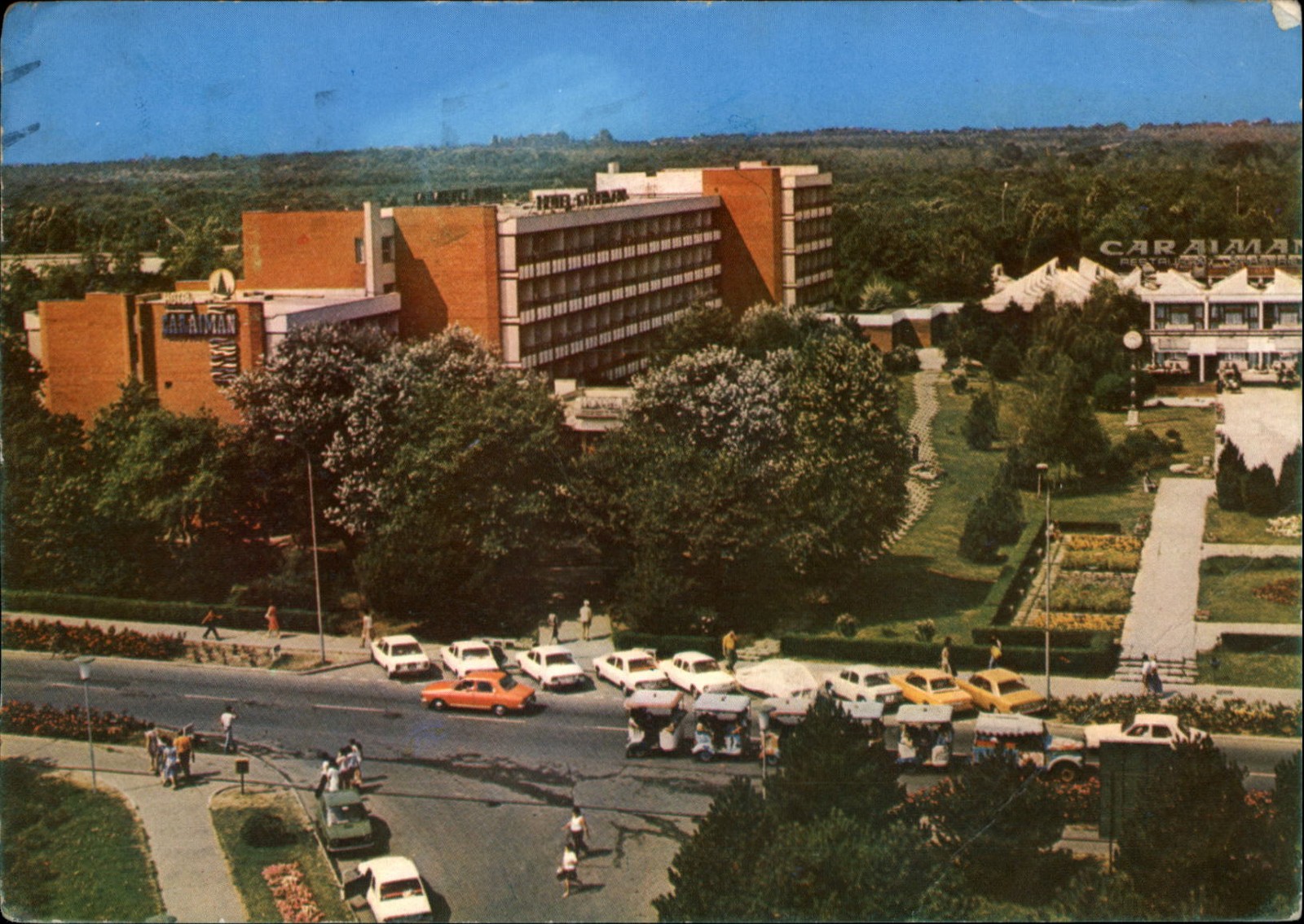 Hotel Neptun Caraiman Romania aerial view vintage postcard a149 Hotel Neptun Caraiman Romania aerial view vintage postcard a149