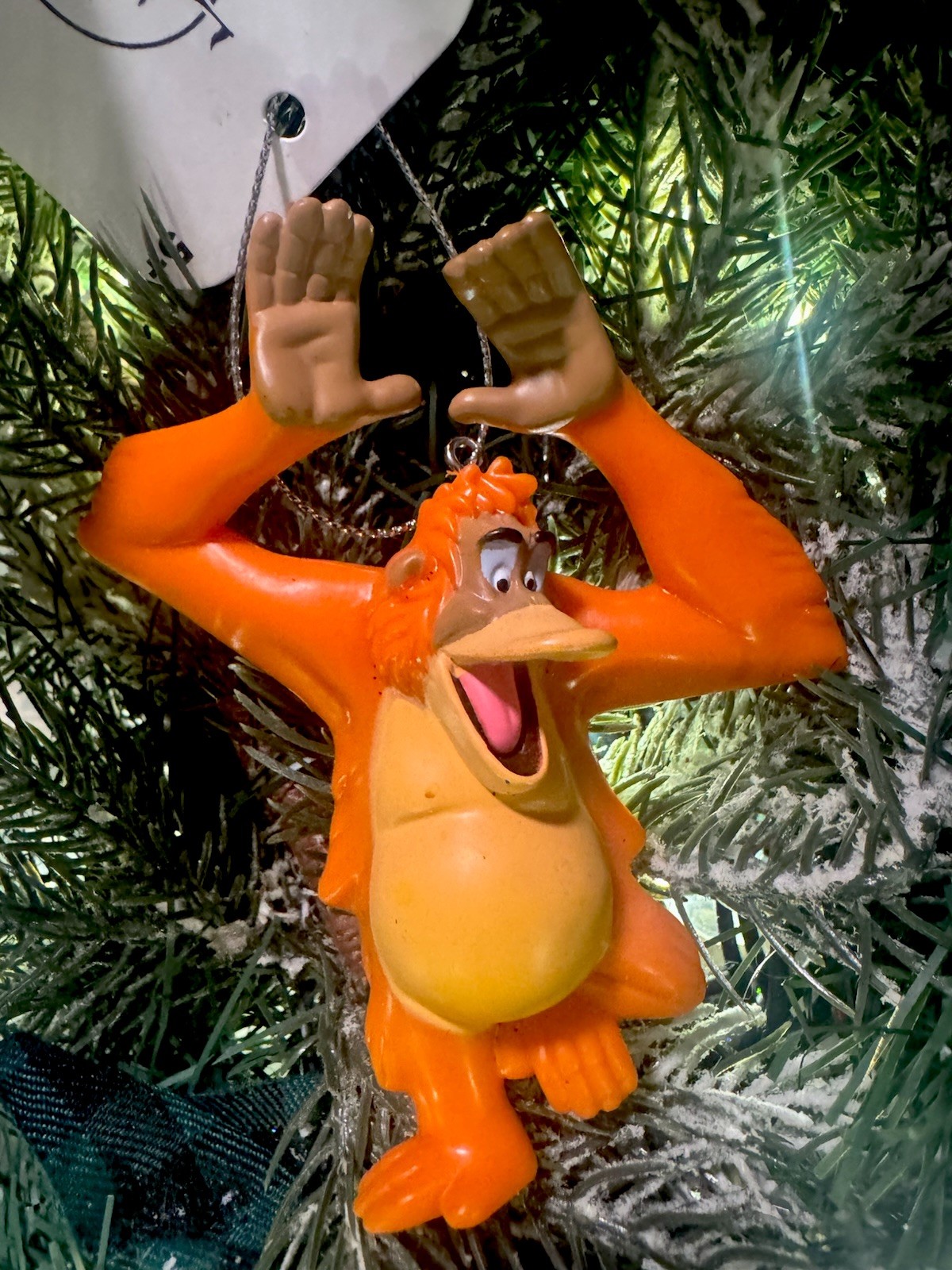 2026 King Louie Jungle Book Orange Orangutan (1967 Classic) Christmas Ornament