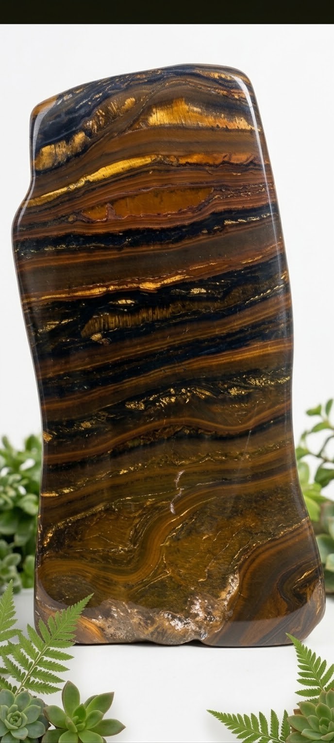 1.6kg ​AA Quality  Tiger Eye Polished Freeform  1.6kg 