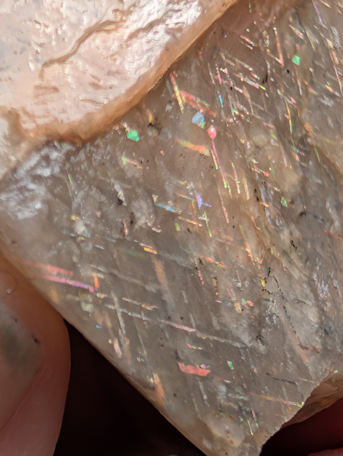 Rainbow Lattice Sunstone 118ct crystal matrix specimen rare gemstone Rainbow Lattice Sunstone 118ct crystal matrix specimen rare gemstone