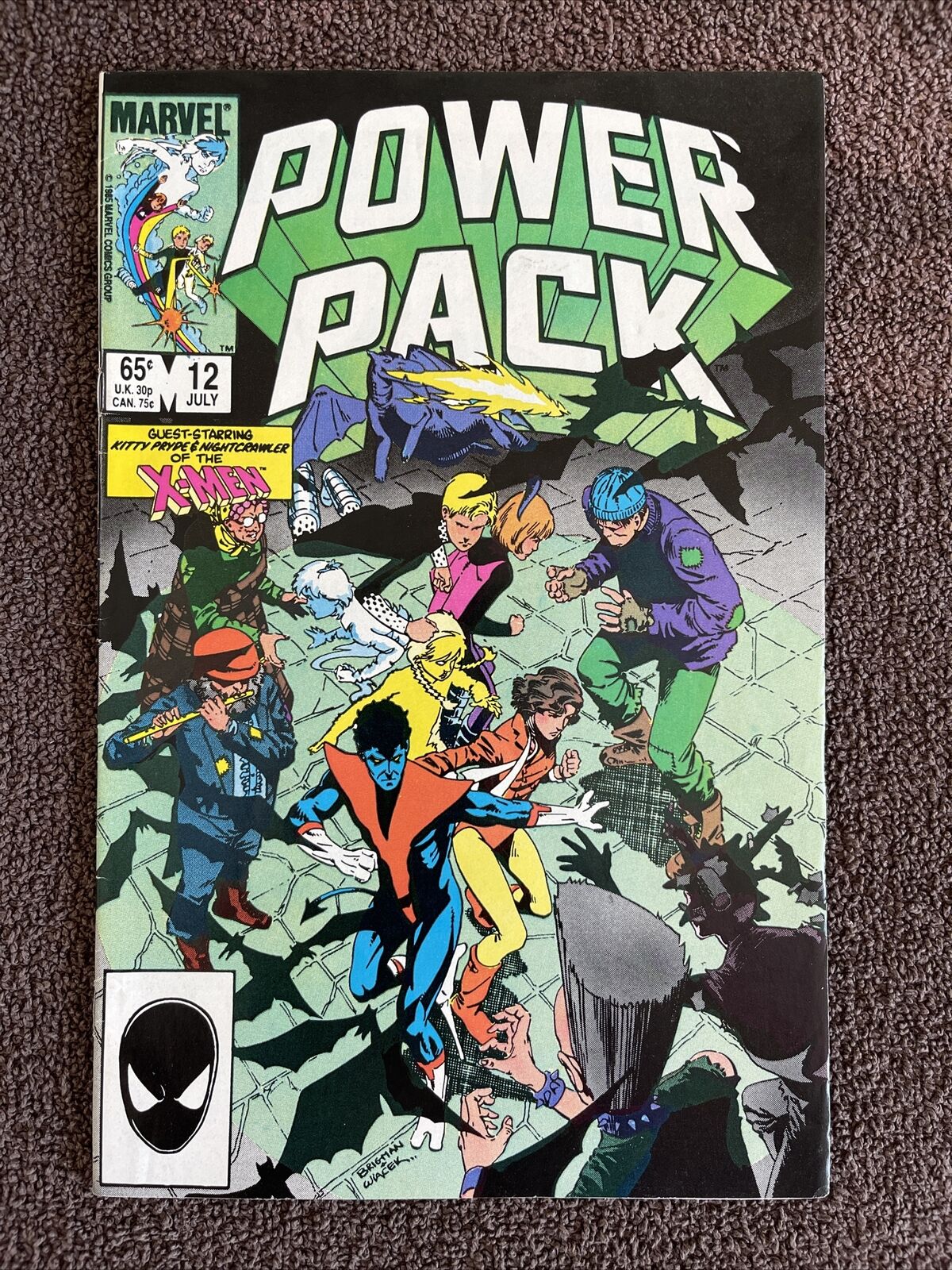 POWER PACK #12 (Marvel, 1985) Simonson & Brigman ~ X-Men