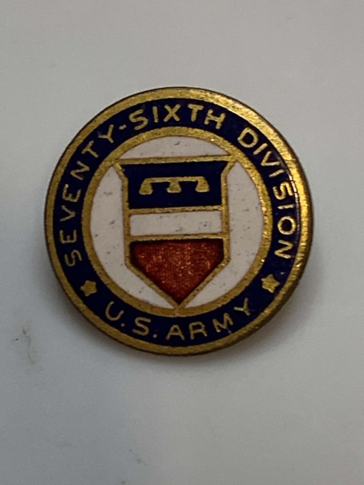 Original WW1 US Army 76th Division Veteran's Pin Original WW1 US Army 76th Division Veteran's Pin