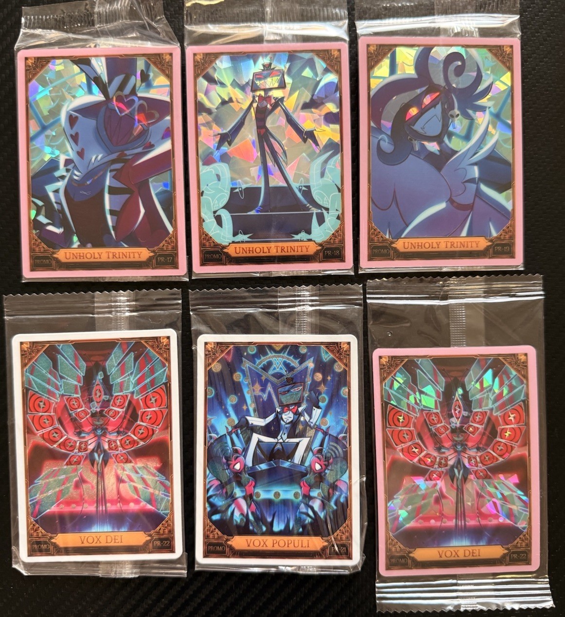 Hazbin Hotel Trading Cards The Vee’s Set Of 6 Cards Hazbin Hotel Trading Cards The Vee’s Set Of 6 Cards