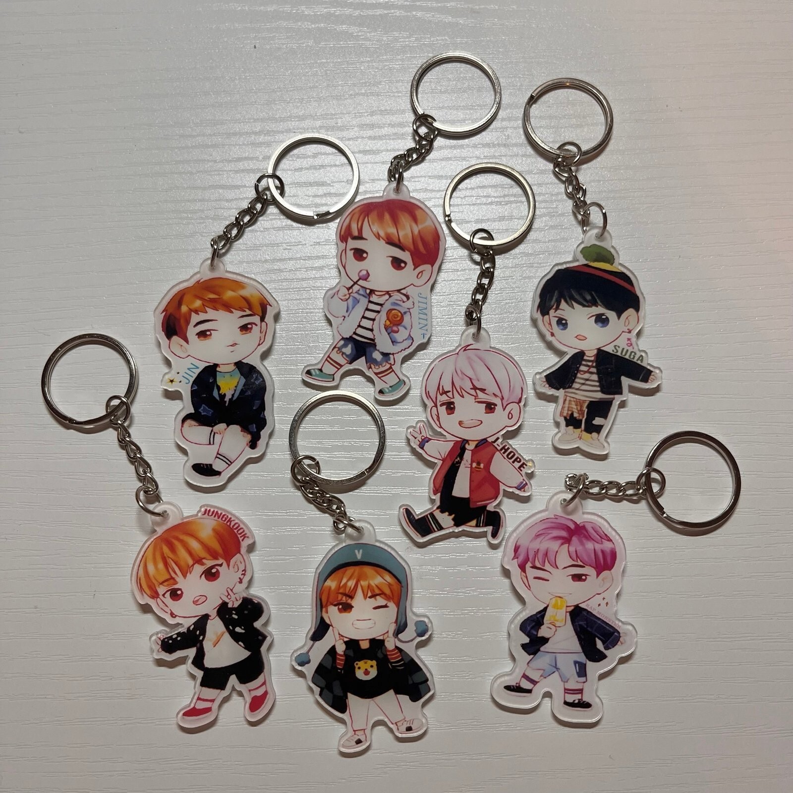 BTS Spring Day Keychains 7pcs Set