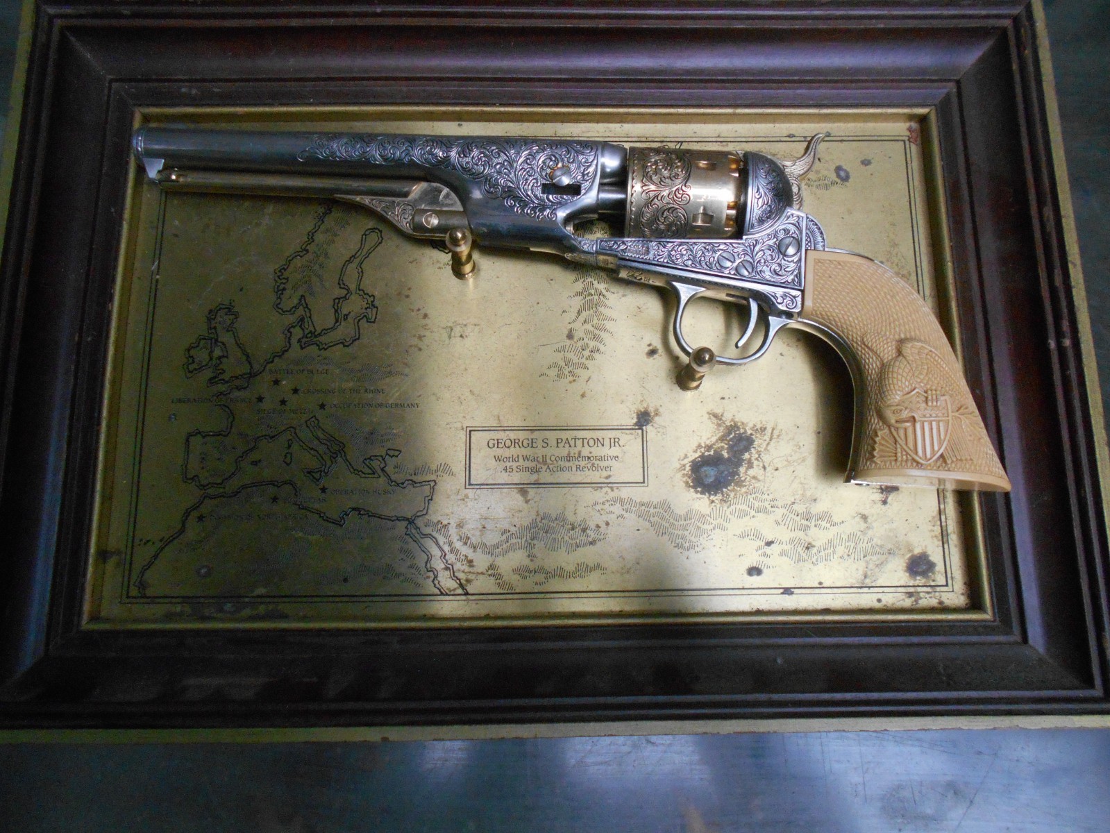 Franklin Mint George S. Patton Jr. World War II Commemorative .45 Single Action Franklin Mint George S. Patton Jr. World War II Commemorative .45 Single Action