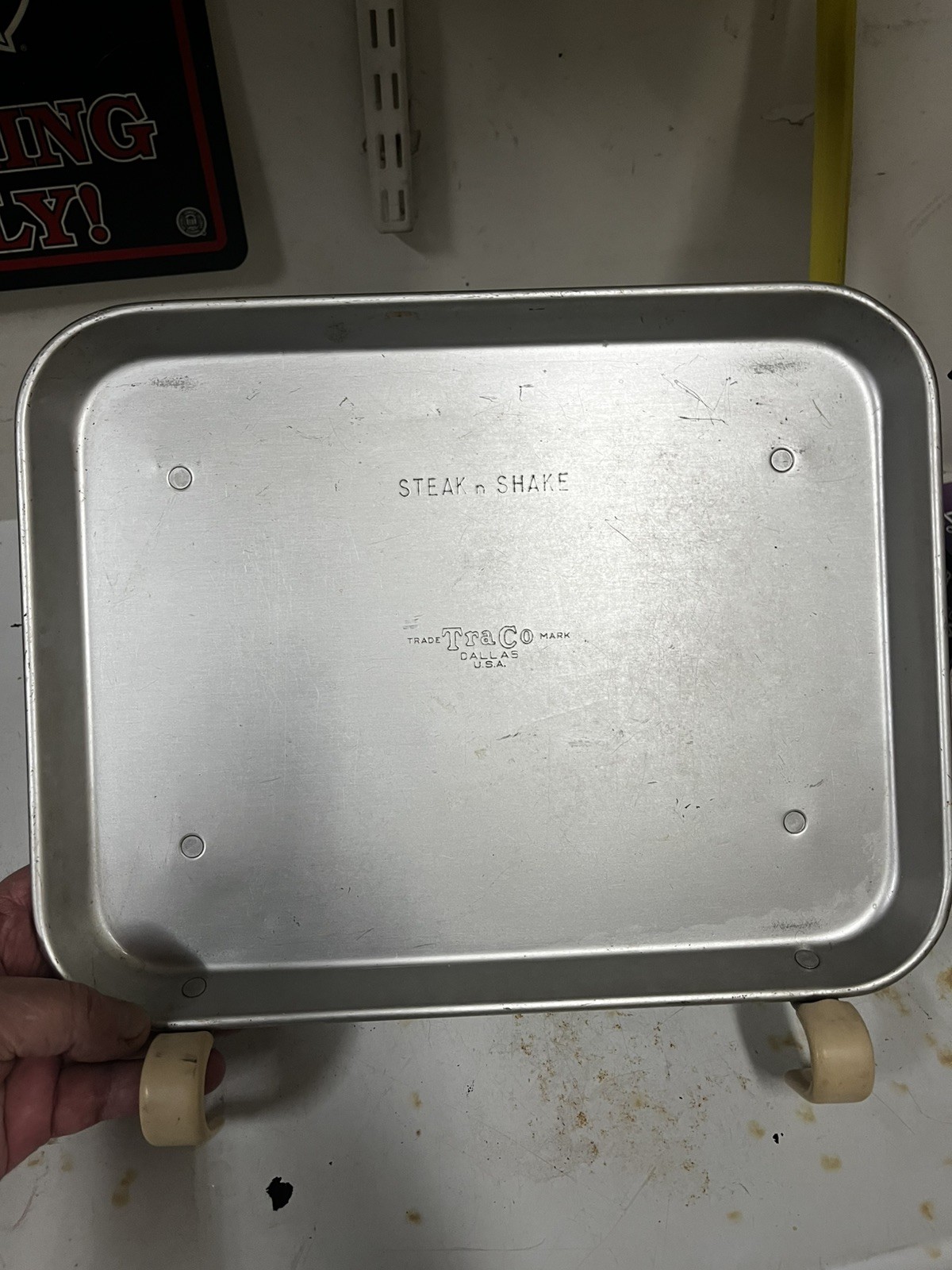 Vintage Steak N Shake Metal Tray For Outside In Car Dining Vintage Steak N Shake Metal Tray For Outside In Car Dining