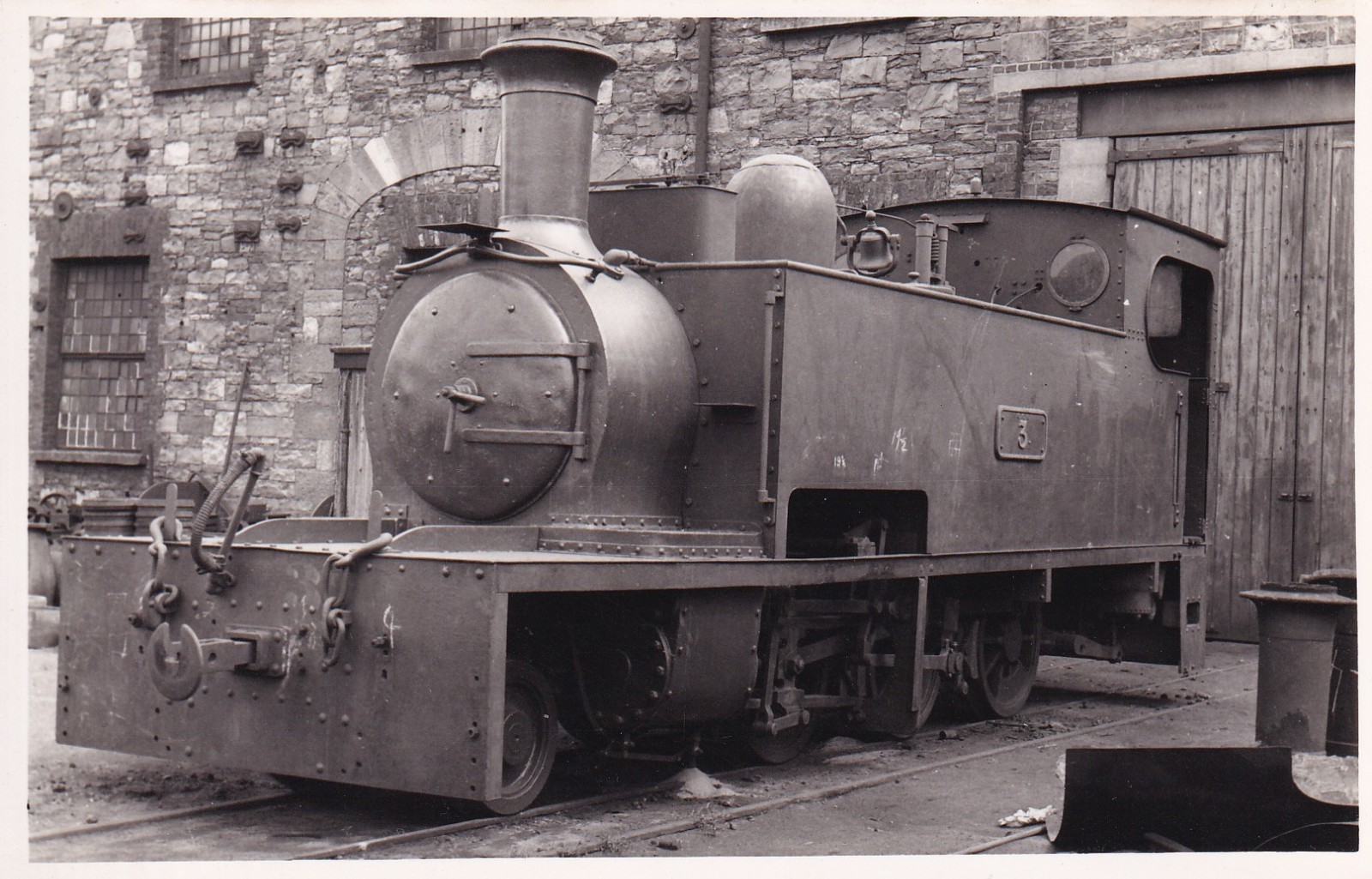 Vintage Industrial Steam Tank Locomotive No 5 Original Railway Photo