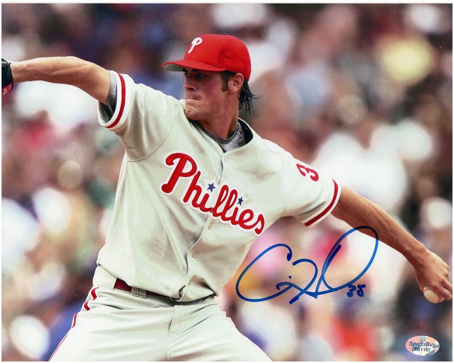 Cole Hamels-Philadelphia Phillies- Autographed 8x10 Photo- Naxcom COA
