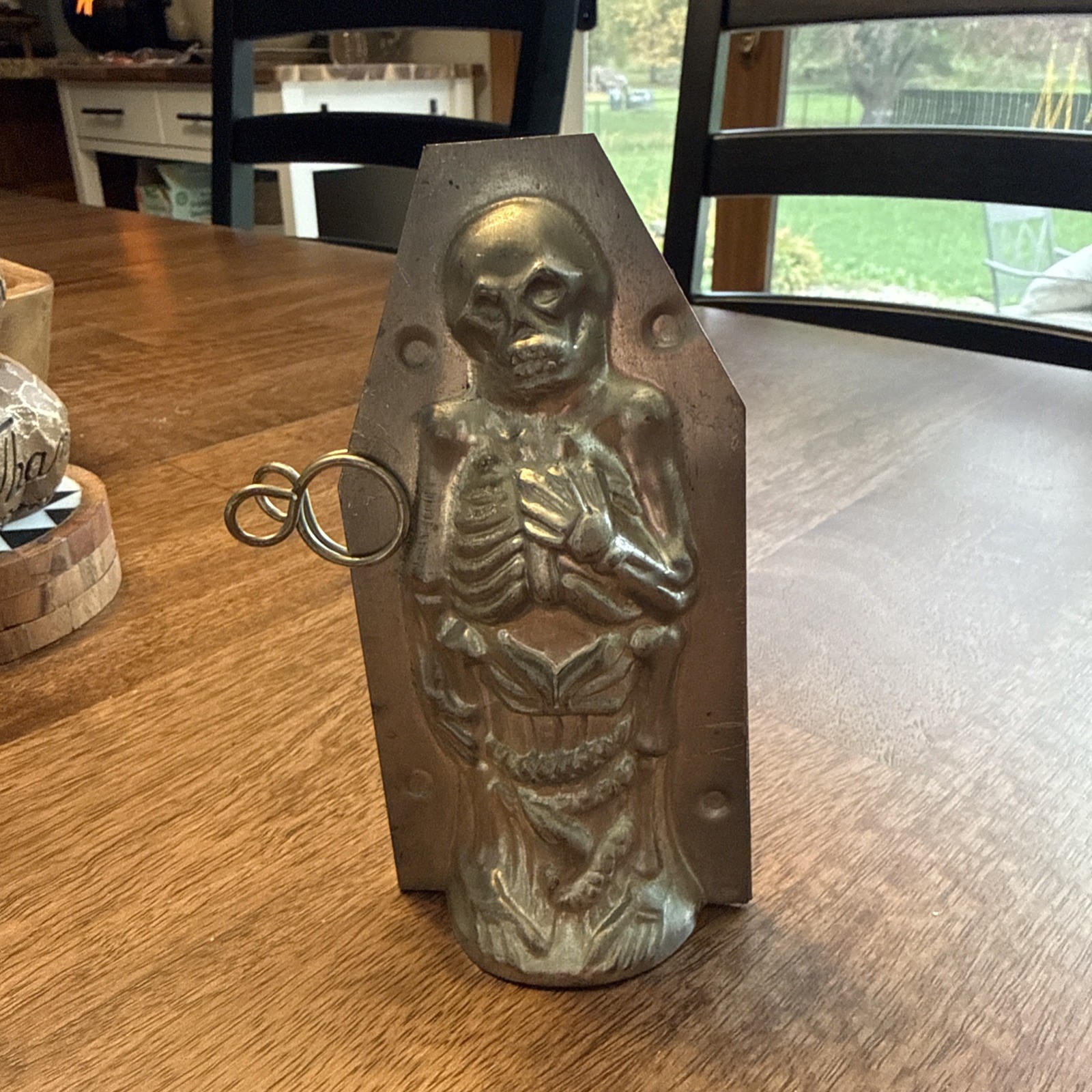 Vintage Halloween Skeleton Chocolate Mold - Rare