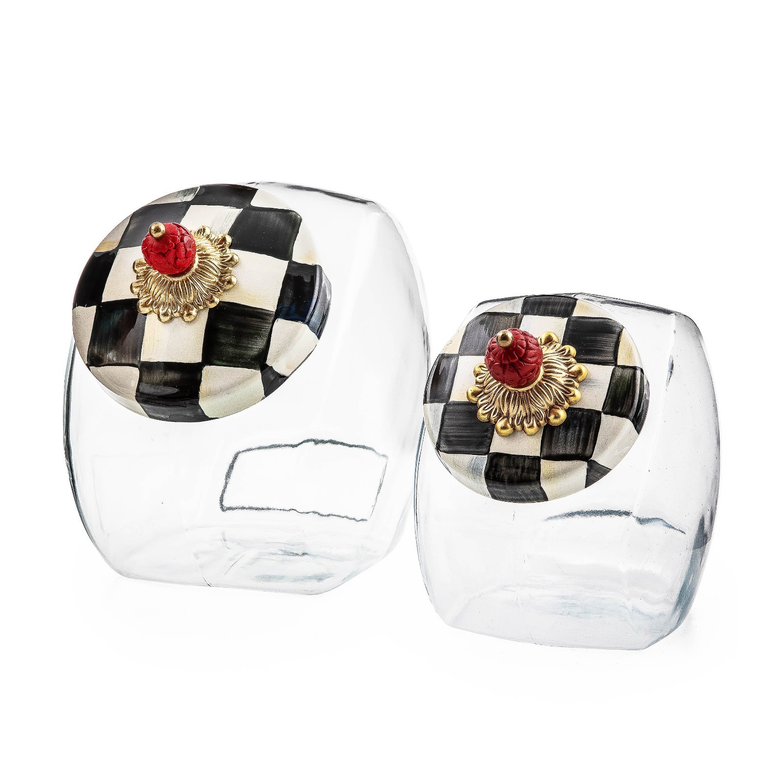 MacKenzie Childs Courtly Check Cookie Jar