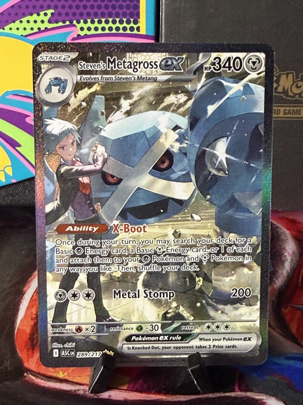 Pokémon Steven's Metagross EX 289/217 | Ascended Heroes | SIR | NM Pokémon Steven's Metagross EX 289/217 | Ascended Heroes | SIR | NM