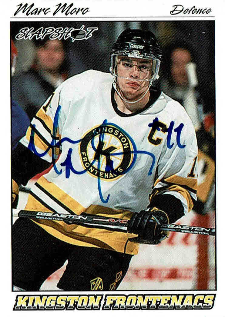 MARC MORO - Canadian Hockey Player - Autograph Trading Card
