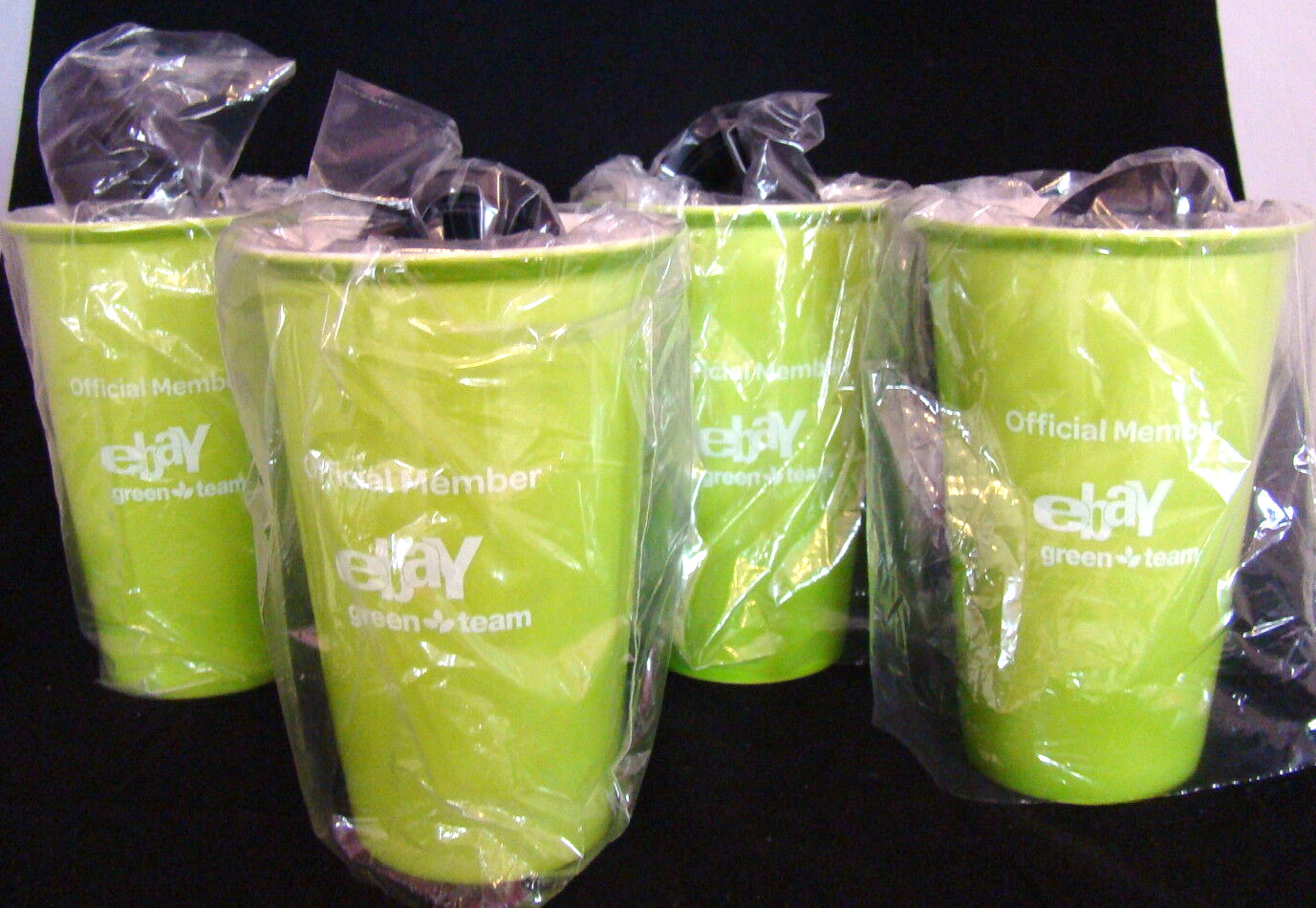 eBay Travel Mug Cup Ceramic eBay on Location Set 4 Official Member Green Team