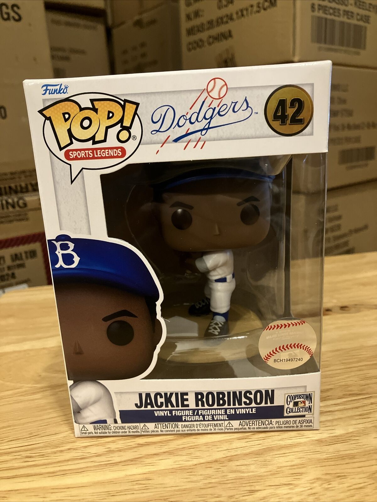 Funko Pop Vinyl: Jackie Robinson Brooklyn Dodgers HOFer #42 MLB Baseball Mint