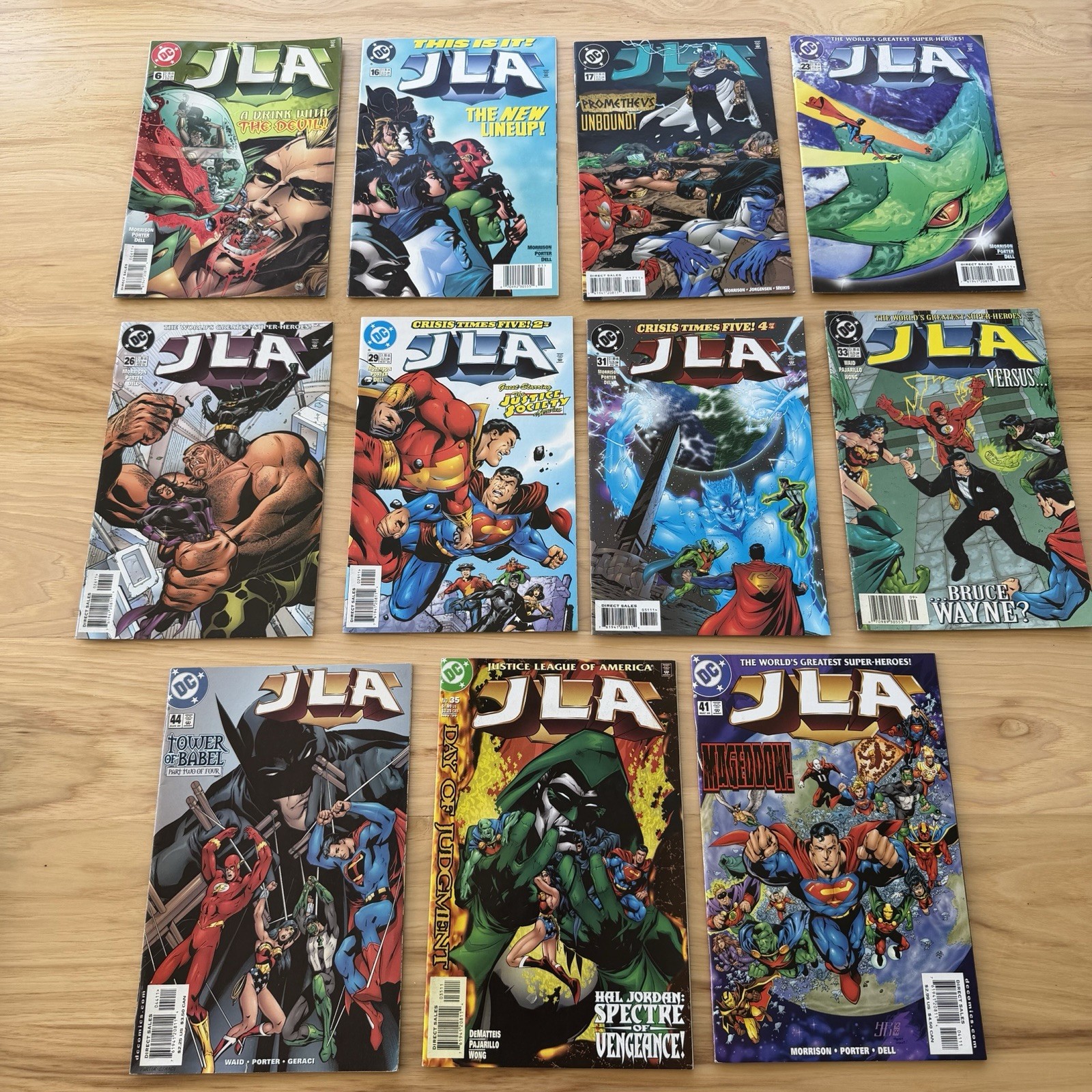 DC Comics JLA Justice League Lot (11) #6 16 17 23 26 29 31 33 35 41 44 Morrison DC Comics JLA Justice League Lot (11) #6 16 17 23 26 29 31 33 35 41 44 Morrison