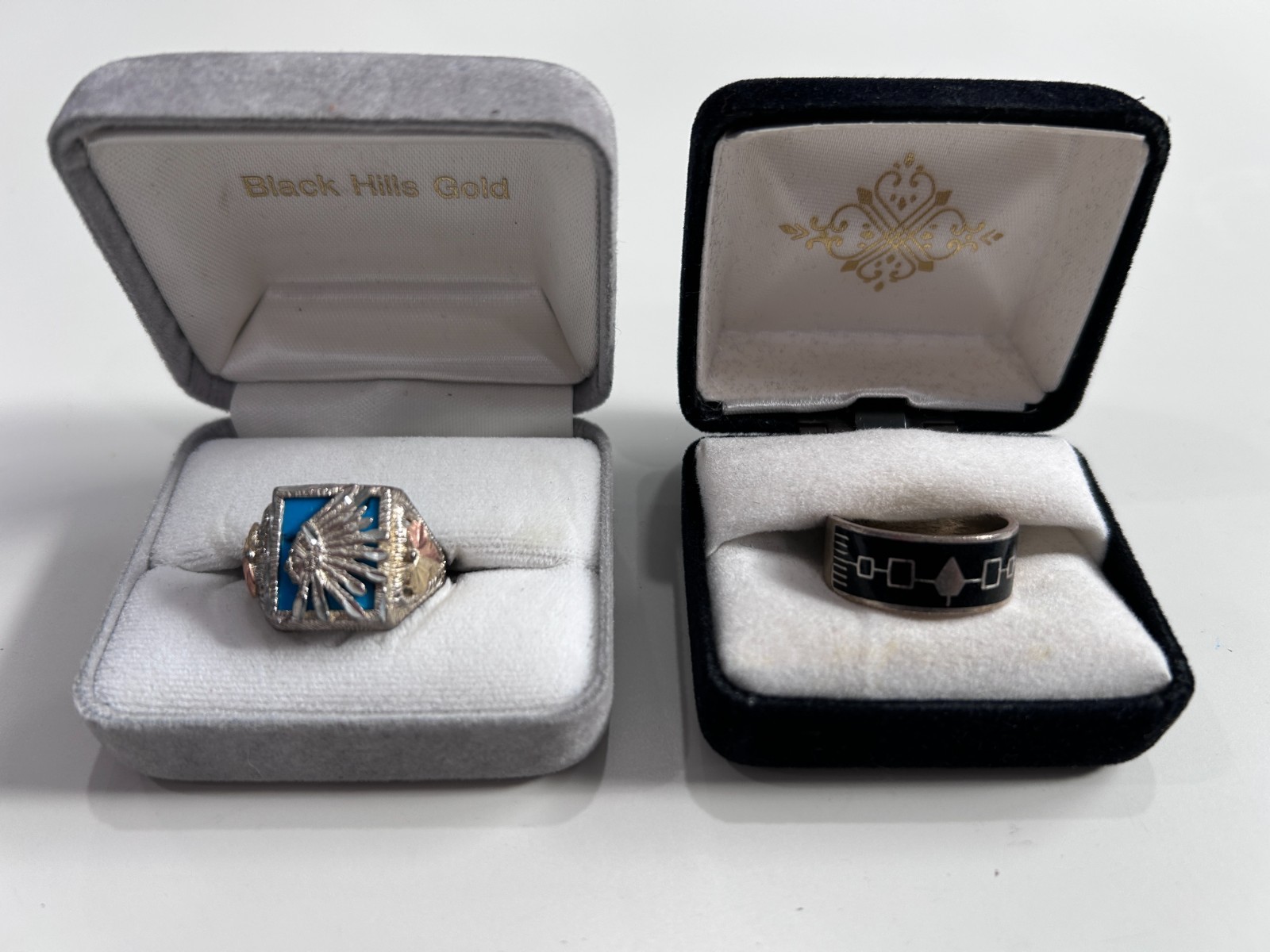Iroquois Native American - Set of X2 Rings Five Nations Mohawk Oneida Seneca