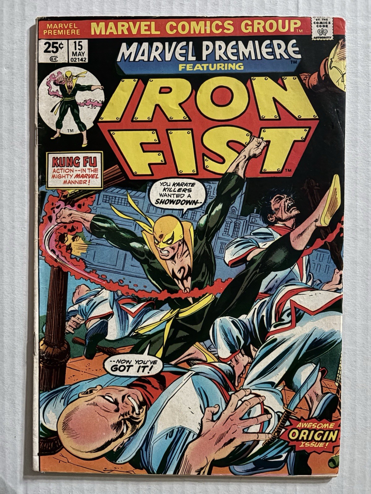 Marvel Premiere #15 May 1974 Origin/1st App. of Iron Fist Bronze Fine (6.0) Marvel Premiere #15 May 1974 Origin/1st App. of Iron Fist Bronze Fine (6.0)
