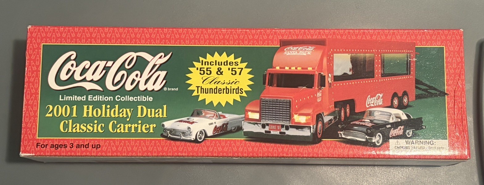 Coca-Cola 2001 Holiday Dual Classic Carrier Limited Edition Collectible NEW 😀