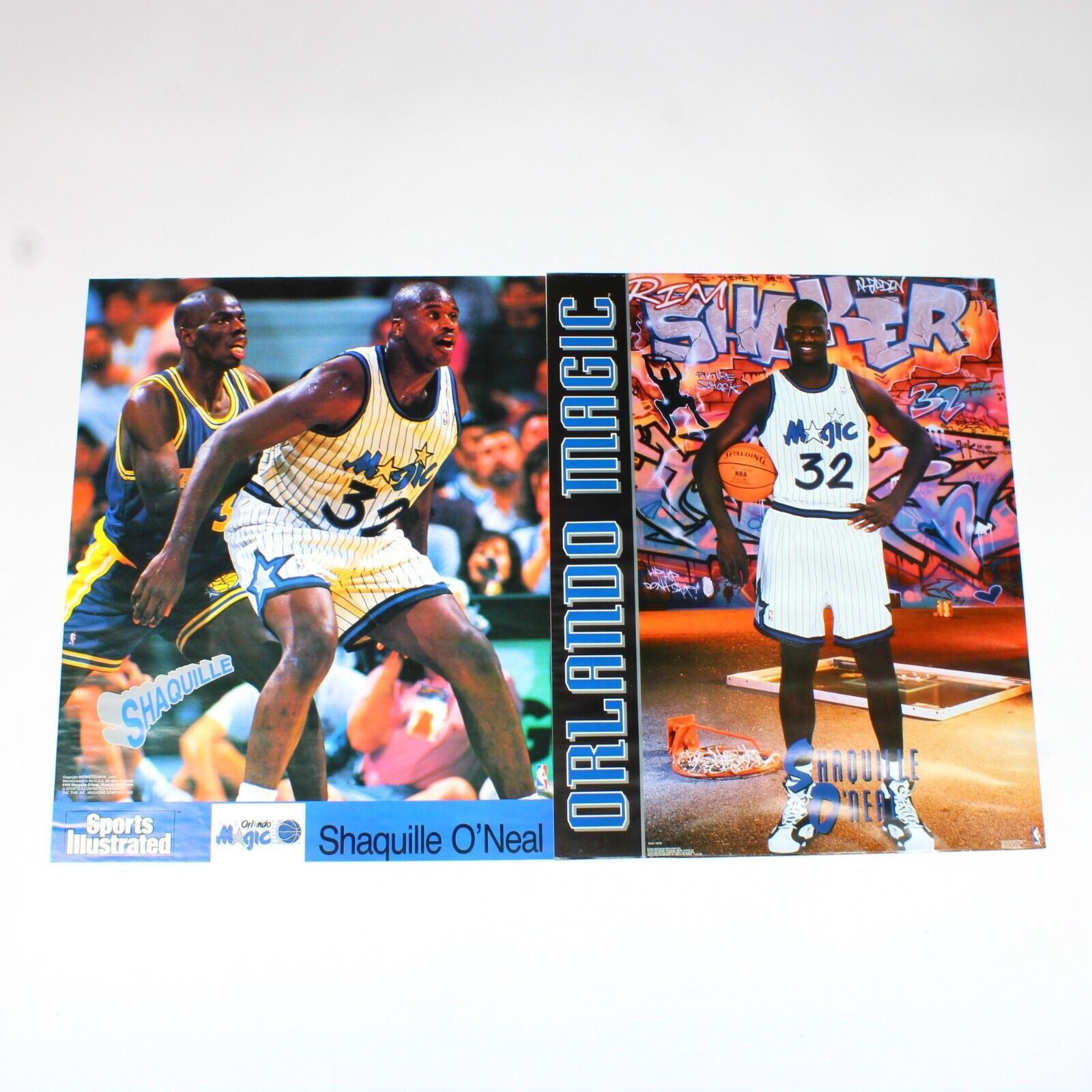 Vintage Shaquille O'Neal Rookie Magic Costacos Brothers 16x20 Print Bundle