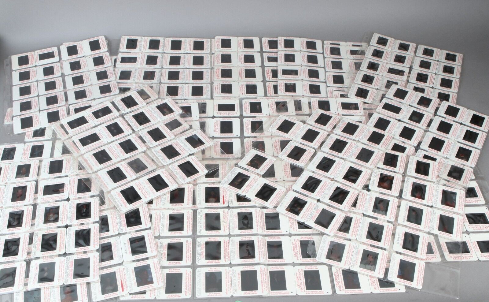 Huge lot of 439 2”x2” mounted color slides of Sandra Bullock 1993-1999