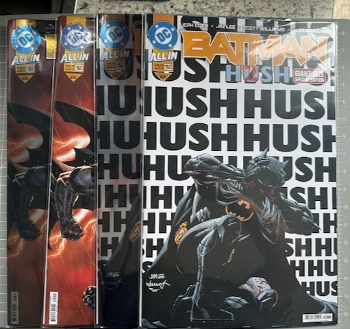 DC Batman #160,161 Hush 2 Giant-Size Regular And Foil Covers Jim Lee