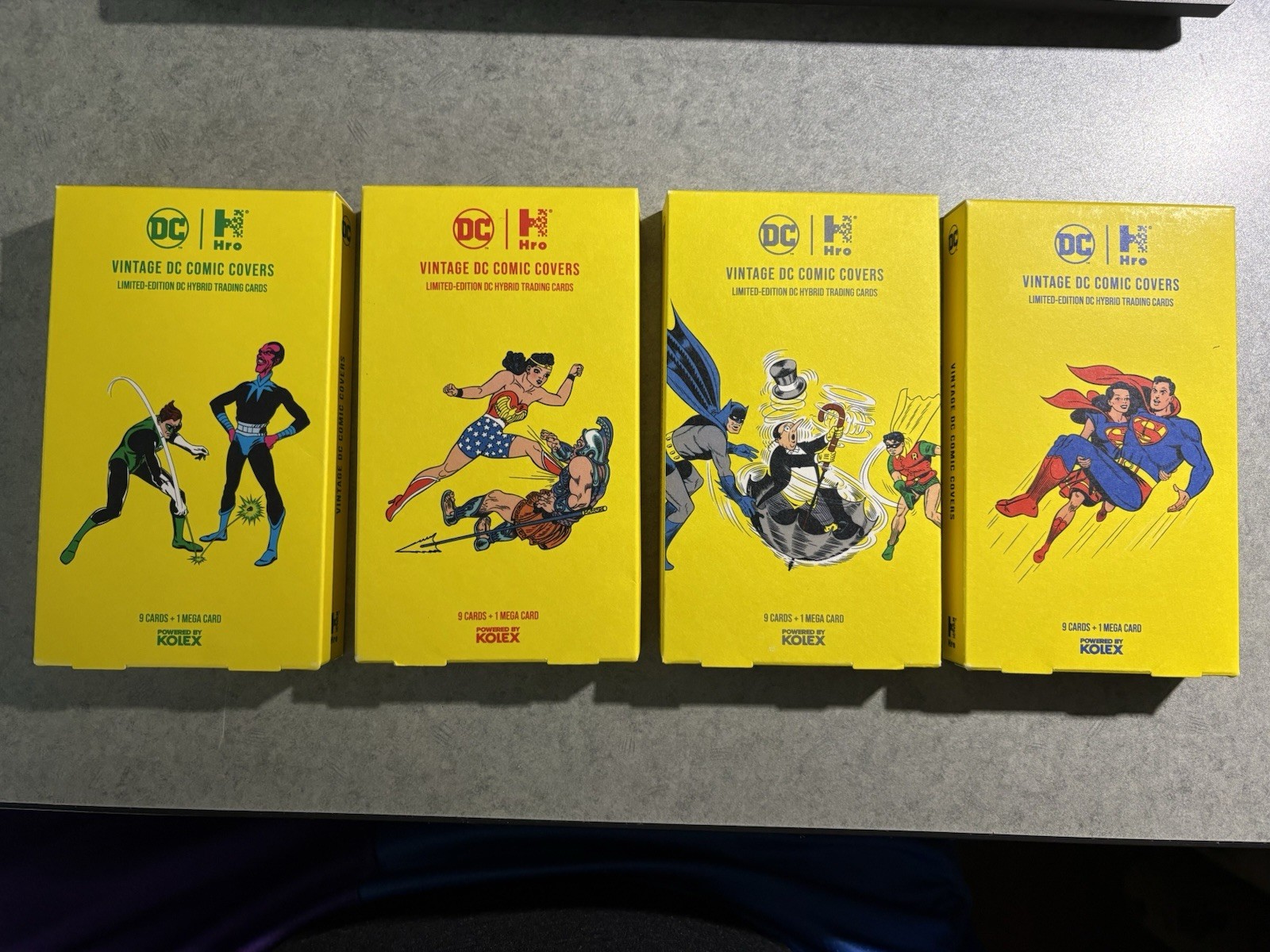Vintage DC Comic Covers DC Universe Trading Cards Booster Box Batman Superman Vintage DC Comic Covers DC Universe Trading Cards Booster Box Batman Superman