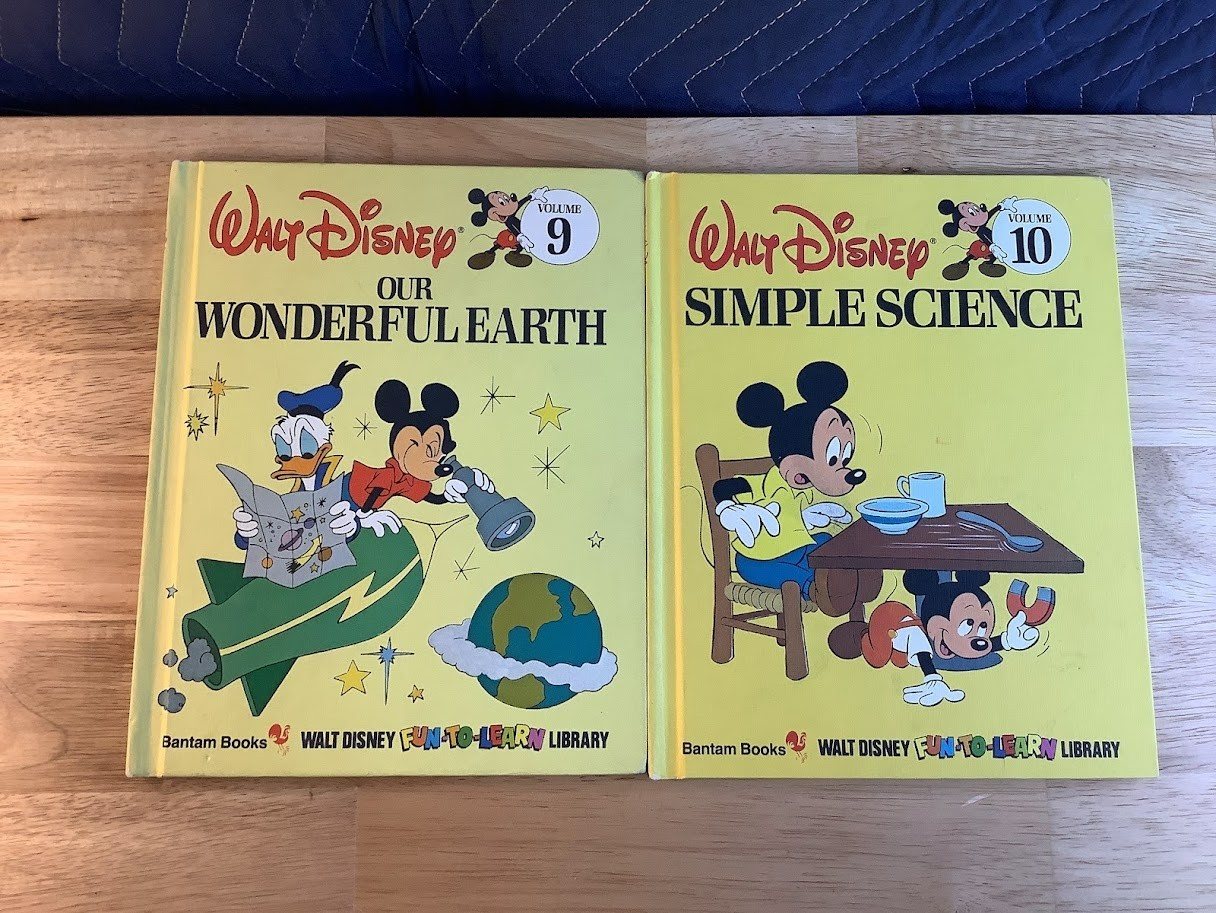Vintage 1983 Walt Disney Fun To Learn Library Vol.9 &10 Bantam Books Vintage 1983 Walt Disney Fun To Learn Library Vol.9 &10 Bantam Books