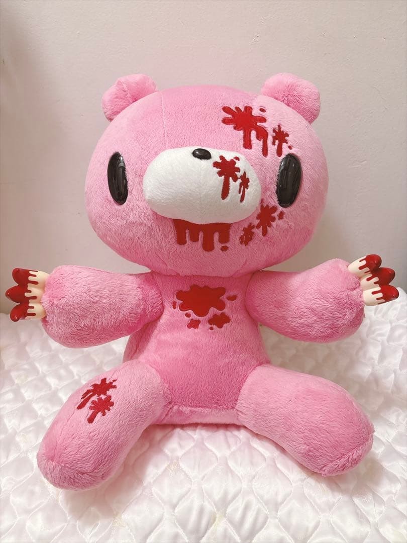 Gloomy Bear Pink XL Threatening Pose Plush Chax GP Taito CGP-271 Japan Gloomy Bear Pink XL Threatening Pose Plush Chax GP Taito CGP-271 Japan