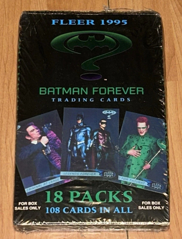 1995 FLEER BATMAN FOREVER UNOPENED SEALED CARD BOX 18 PACKS