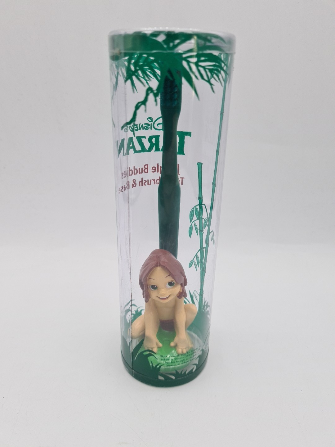 Disney Toothbrush Tarzan Jungle Buddies & Base Vintage 1999 Sealed A26 Disney Toothbrush Tarzan Jungle Buddies & Base Vintage 1999 Sealed A26