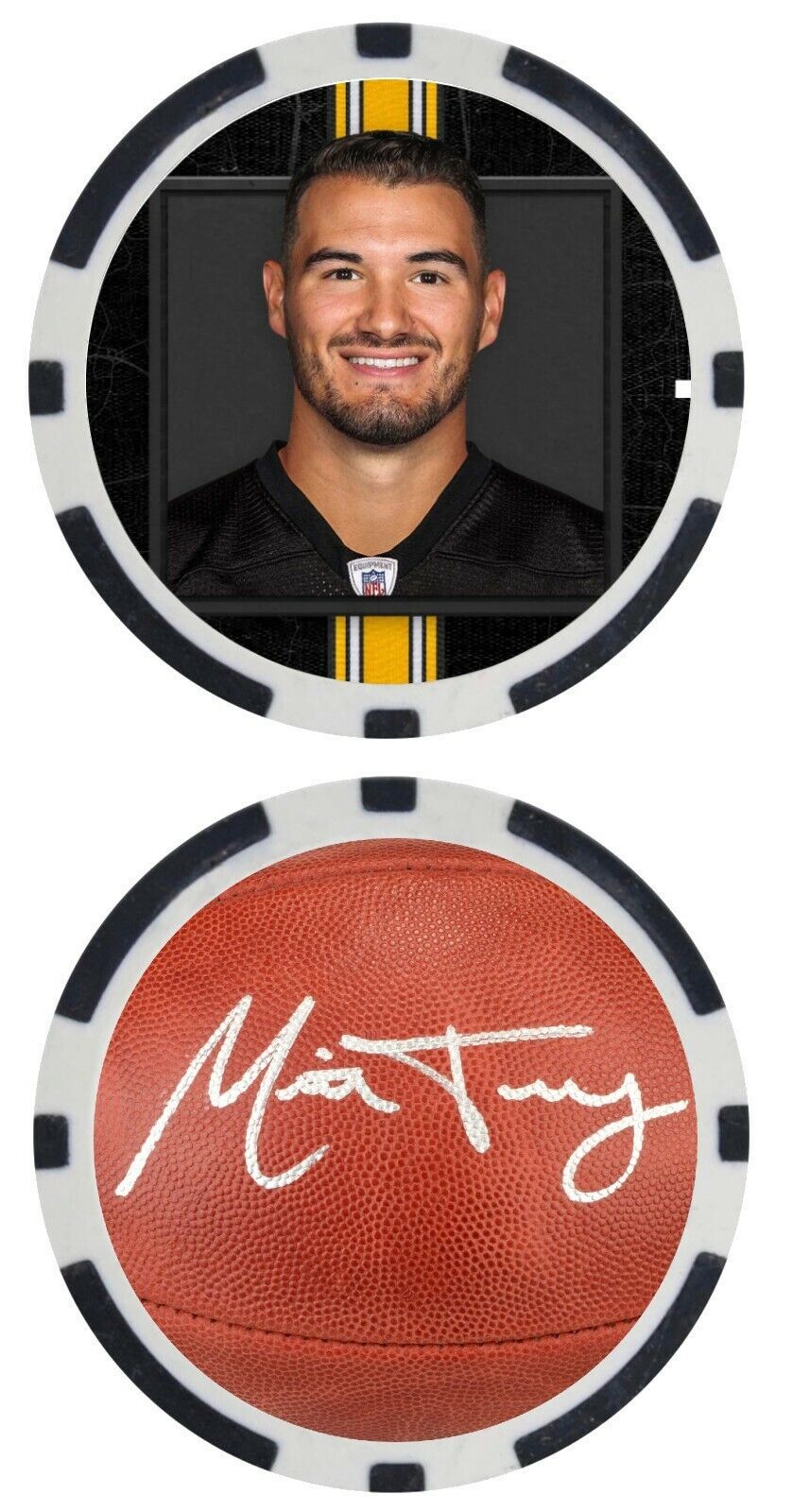 MITCHELL TRUBISKY - PITTSBURGH STEELERS - POKER CHIP -  ***SIGNED/AUTO***