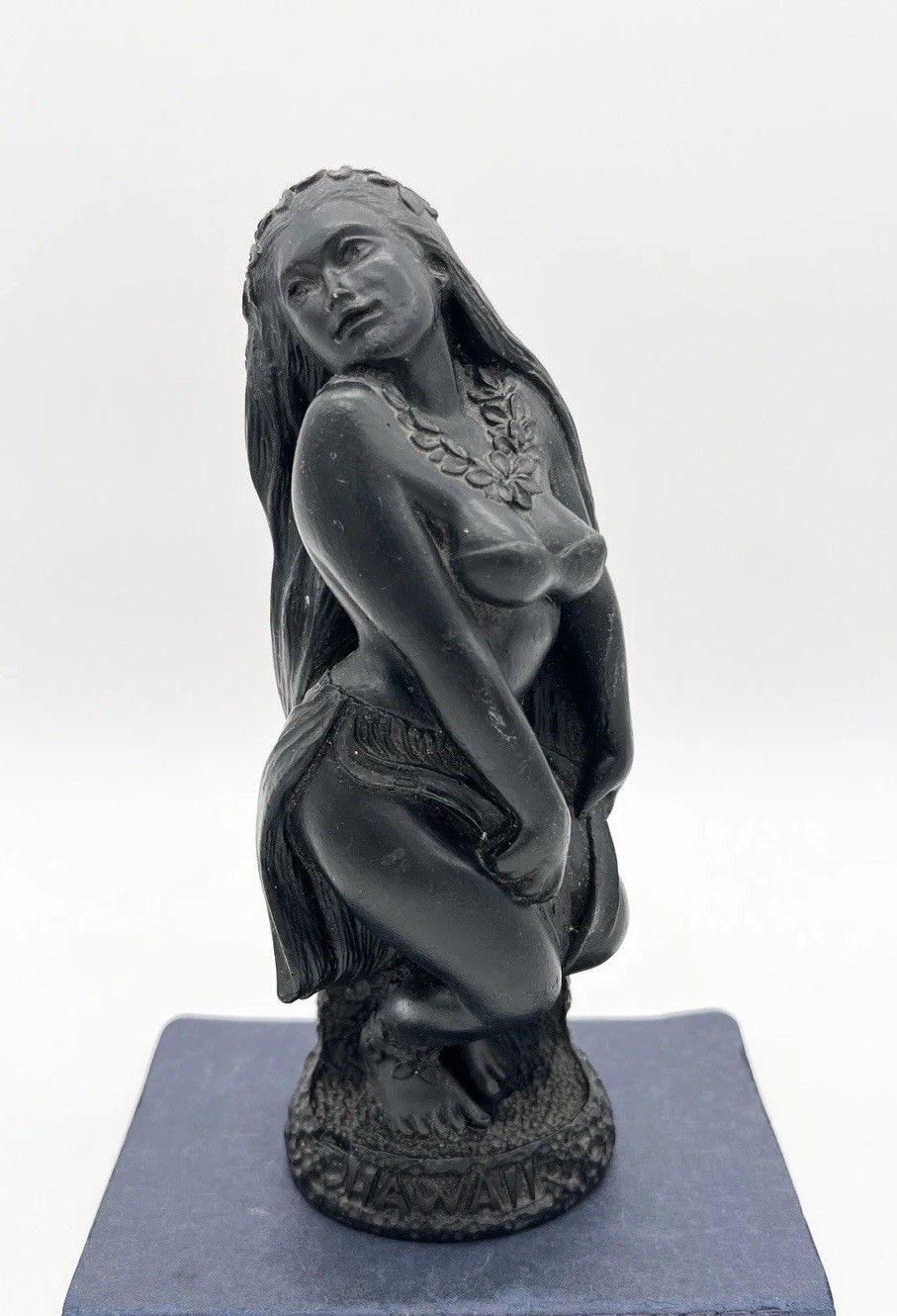 Vintage 50s Coco Joe’s Hawaii Lava Hula Dancer Figurine Original Label Tiki