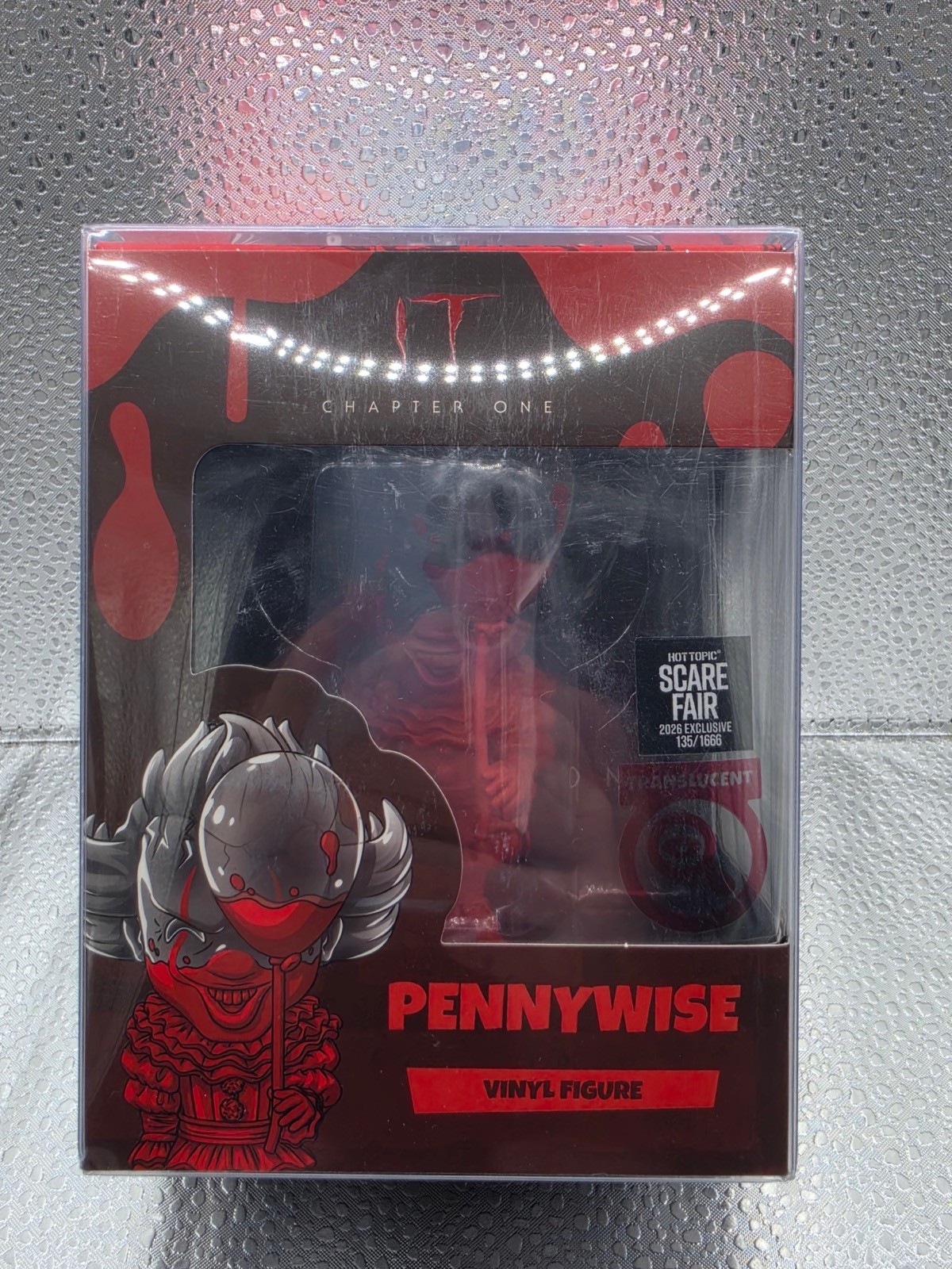 You Tooz It Chapter One Pennywise Vinyle Figure Translucent Scare Fair #\'ed/1666