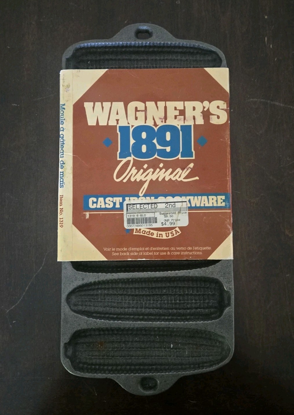 VTG NOS WAGNER'S 1891 Original CAST IRON Cookware CORNBREAD PAN 1319 GHC VTG NOS WAGNER'S 1891 Original CAST IRON Cookware CORNBREAD PAN 1319 GHC