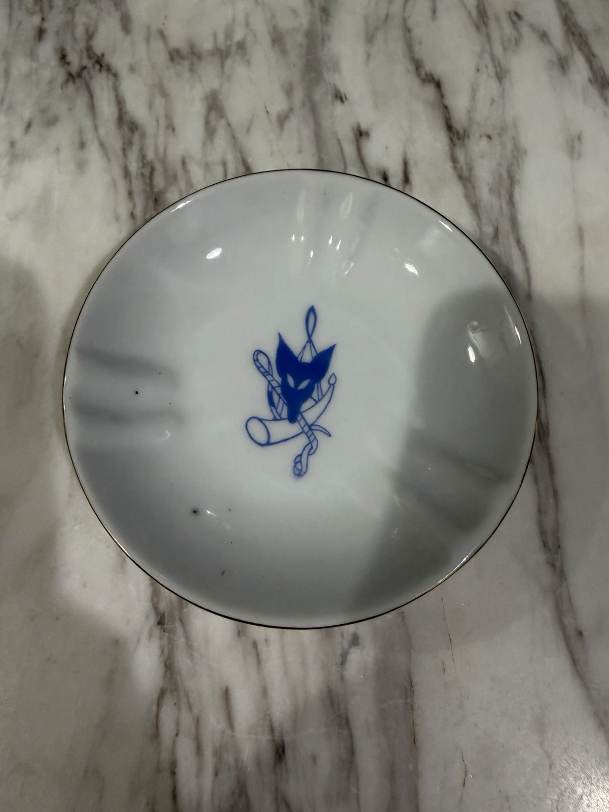 Vintage Blue Fox Restaurant San Francisco Ashtray Plate Trinket Dish 4.5\ Vintage Blue Fox Restaurant San Francisco Ashtray Plate Trinket Dish 4.5\