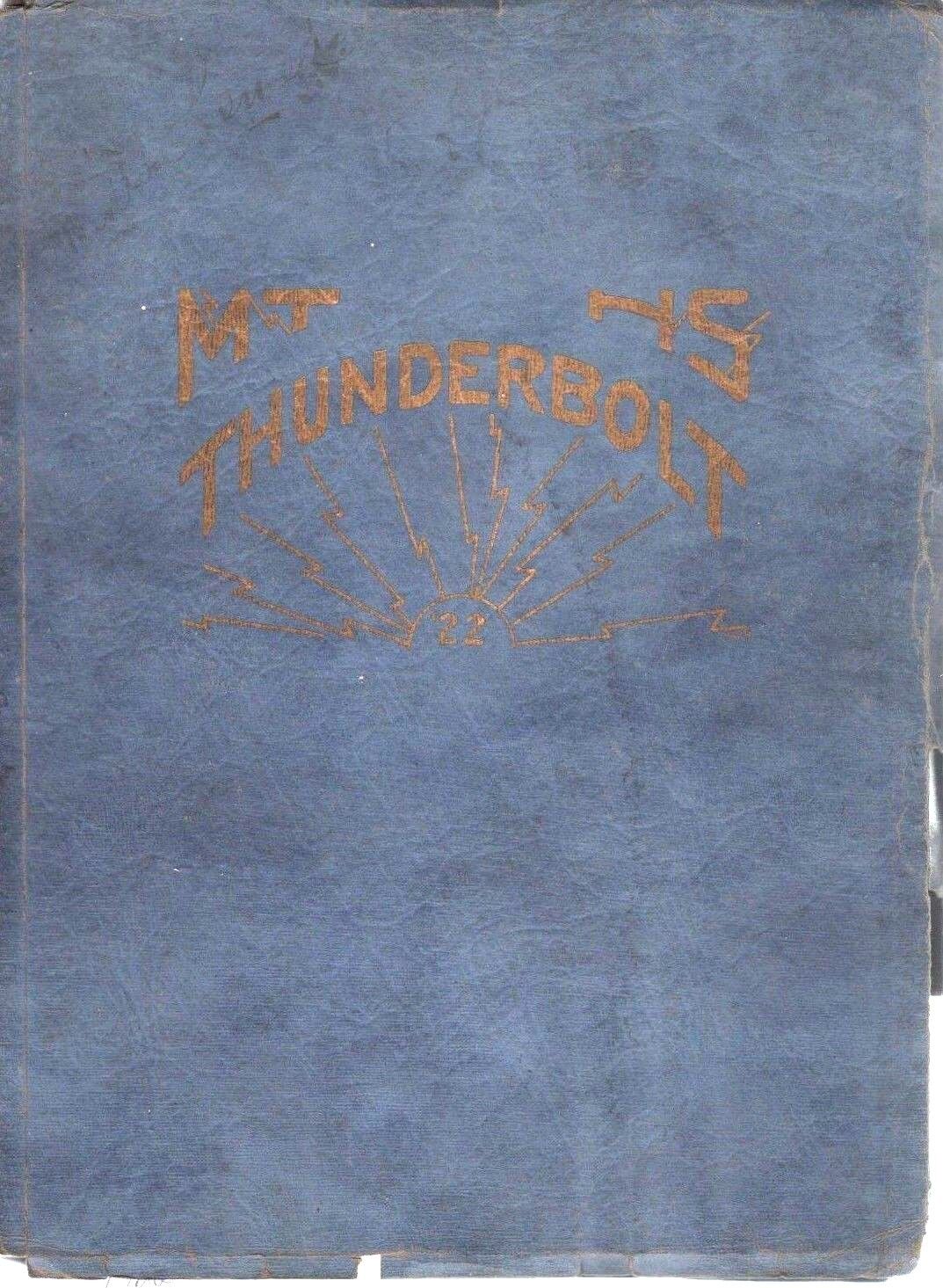 Original 1922 Manual Training High School Yearbook-Denver Colorado-Thunderbolt