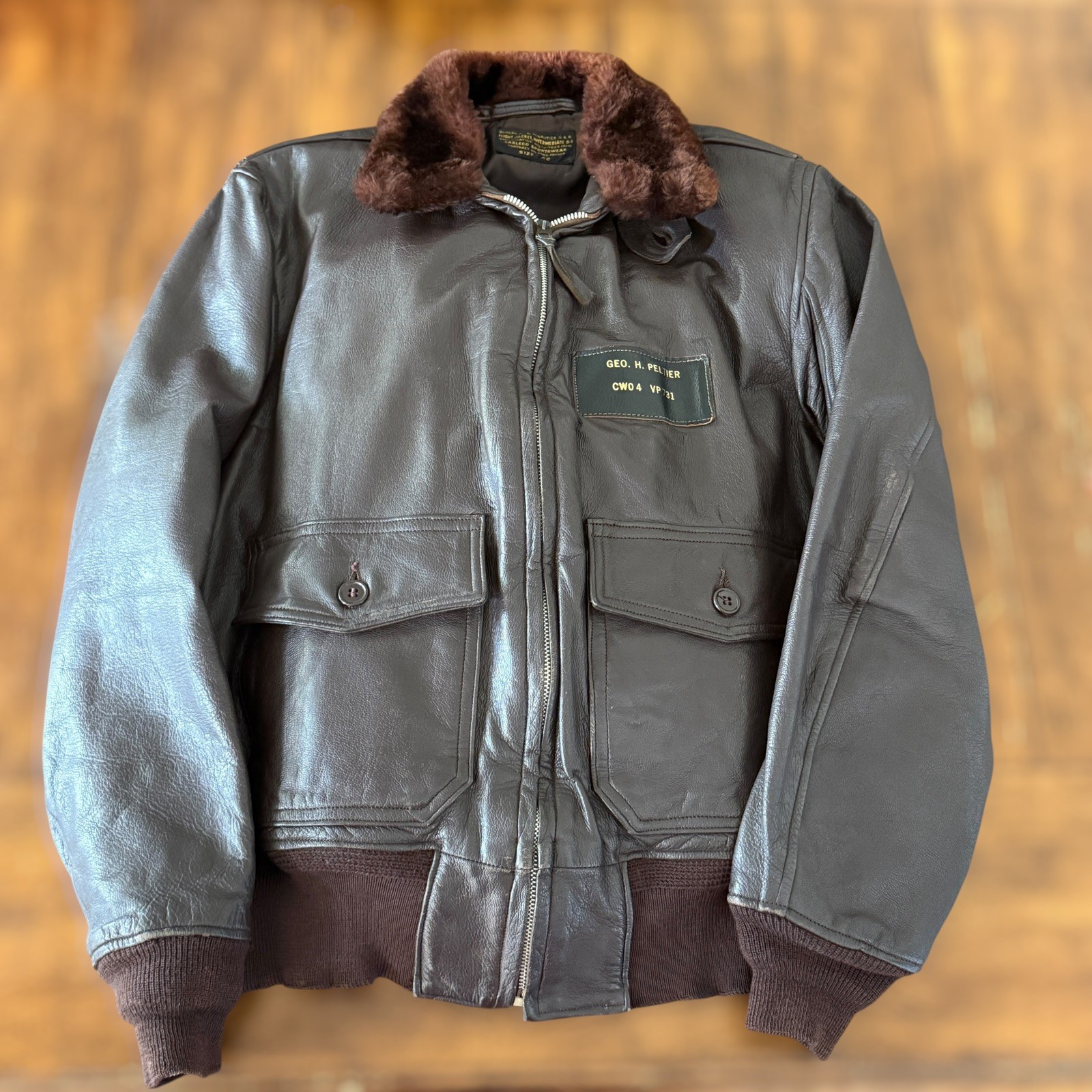 1950s KOREAN/Vietnam War US Navy G-1 Flight Jacket Cagleco MIL-J-7823 AER 42 1950s KOREAN/Vietnam War US Navy G-1 Flight Jacket Cagleco MIL-J-7823 AER 42