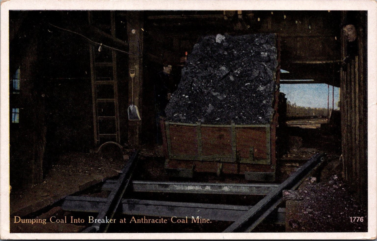 Anthracite Coal Mine Dumping Breaker Scranton PA Postcard c1910s Anthracite Coal Mine Dumping Breaker Scranton PA Postcard c1910s