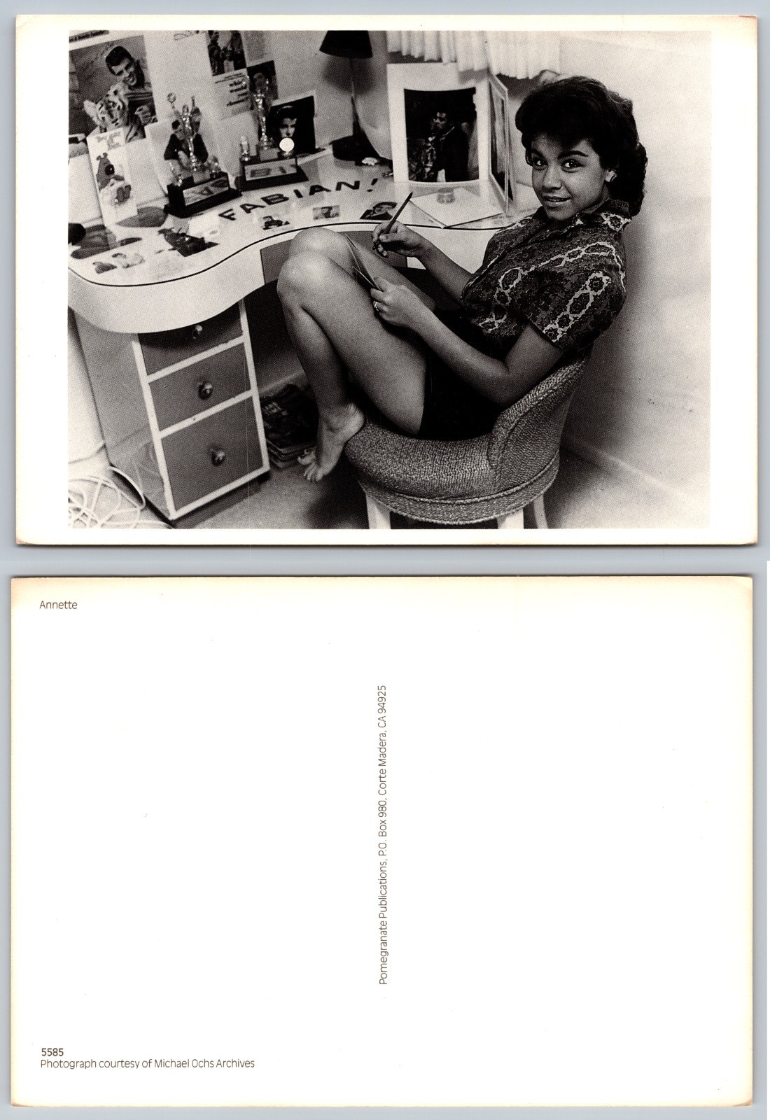 Continental Annette Desk Portrait Postcard Continental Annette Desk Portrait Postcard