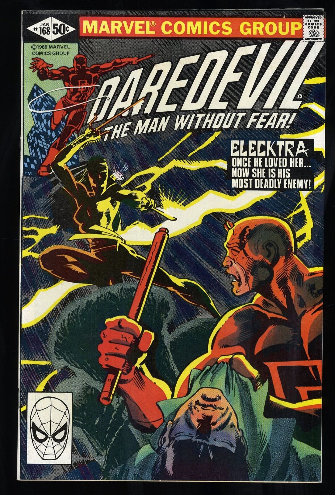Daredevil #168 VF 8.0 1st Appearance Elektra Marvel 1981