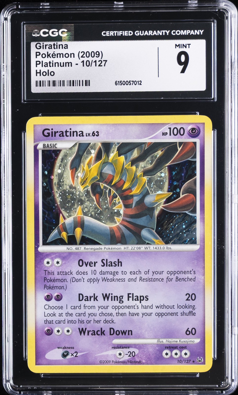 2009 POKEMON PLATINUM - HOLO #10/127 GIRATINA CGC 9