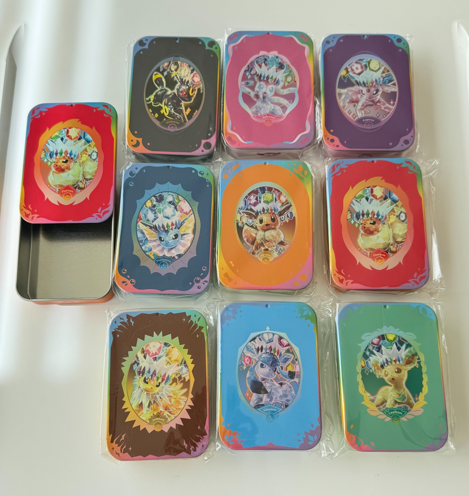 Pokemon Eeveelution 9 Metal Tin Box 2026 Prismatic Evolutions