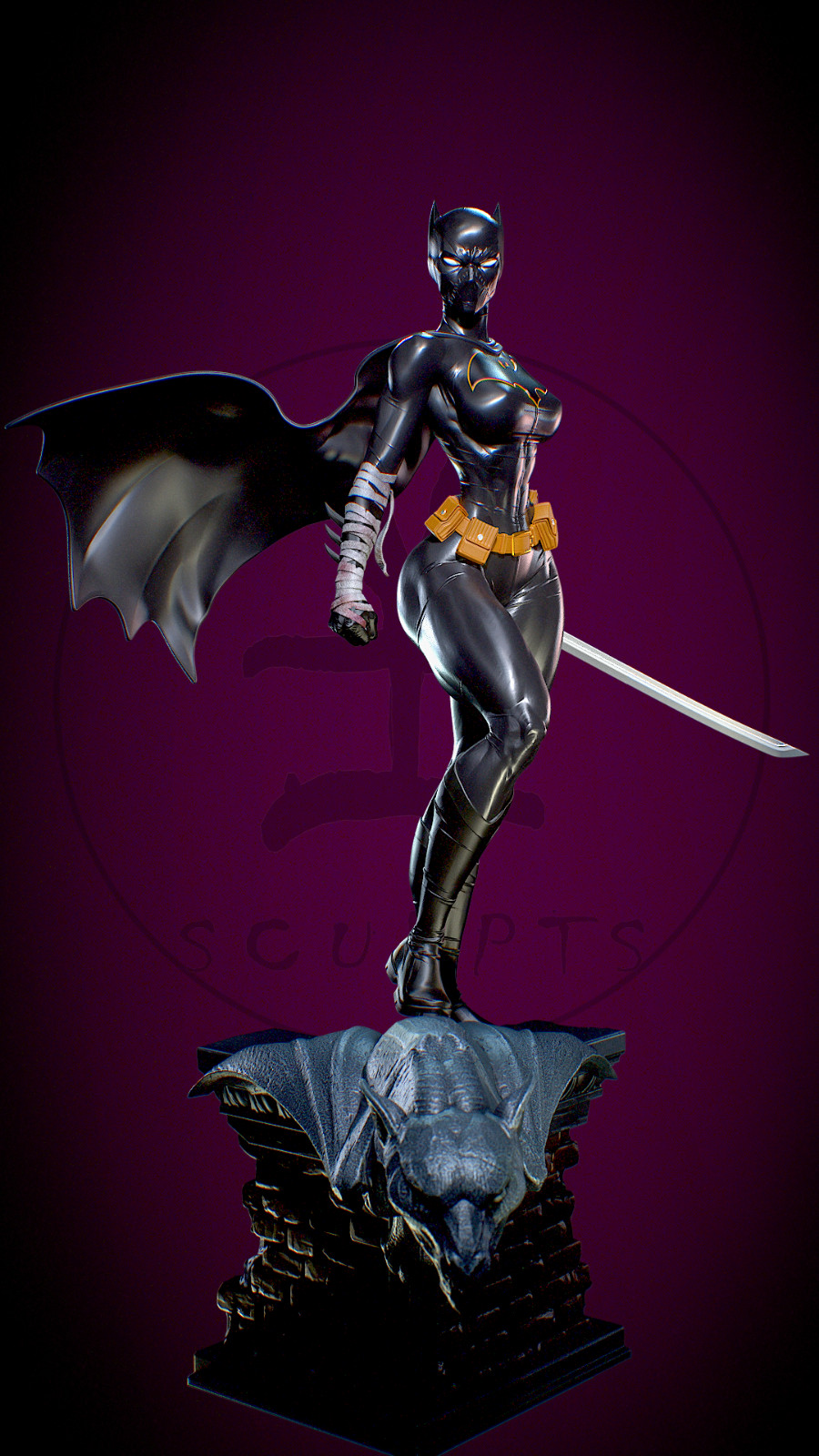 Painted Batgirl Cassandra Cain Statue 1/4 Sexy Figure Painted Batgirl Cassandra Cain Statue 1/4 Sexy Figure