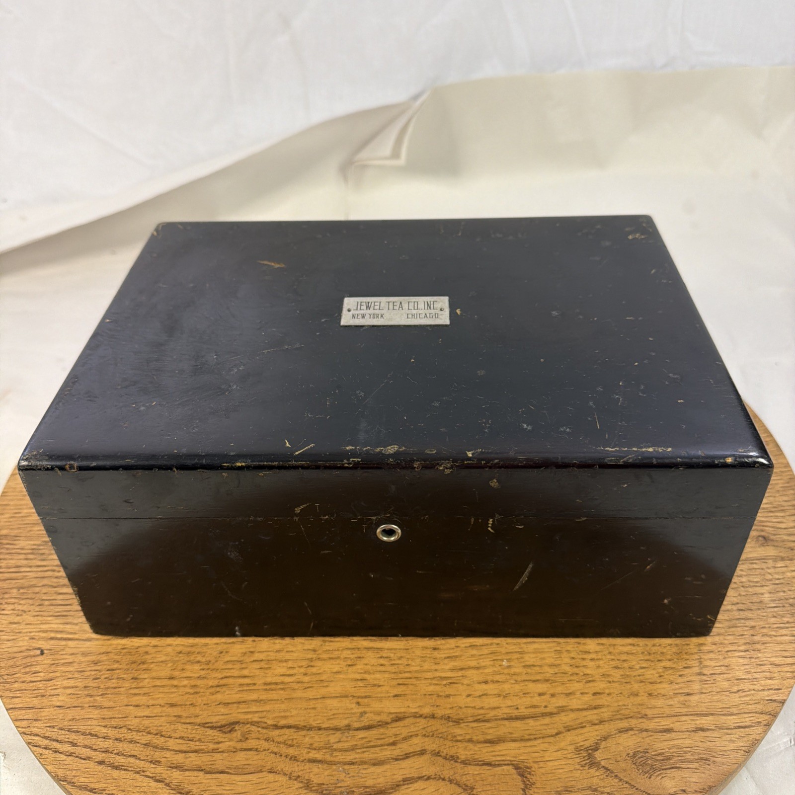quality antique Jewel Tea Company wooden Box quality antique Jewel Tea Company wooden Box