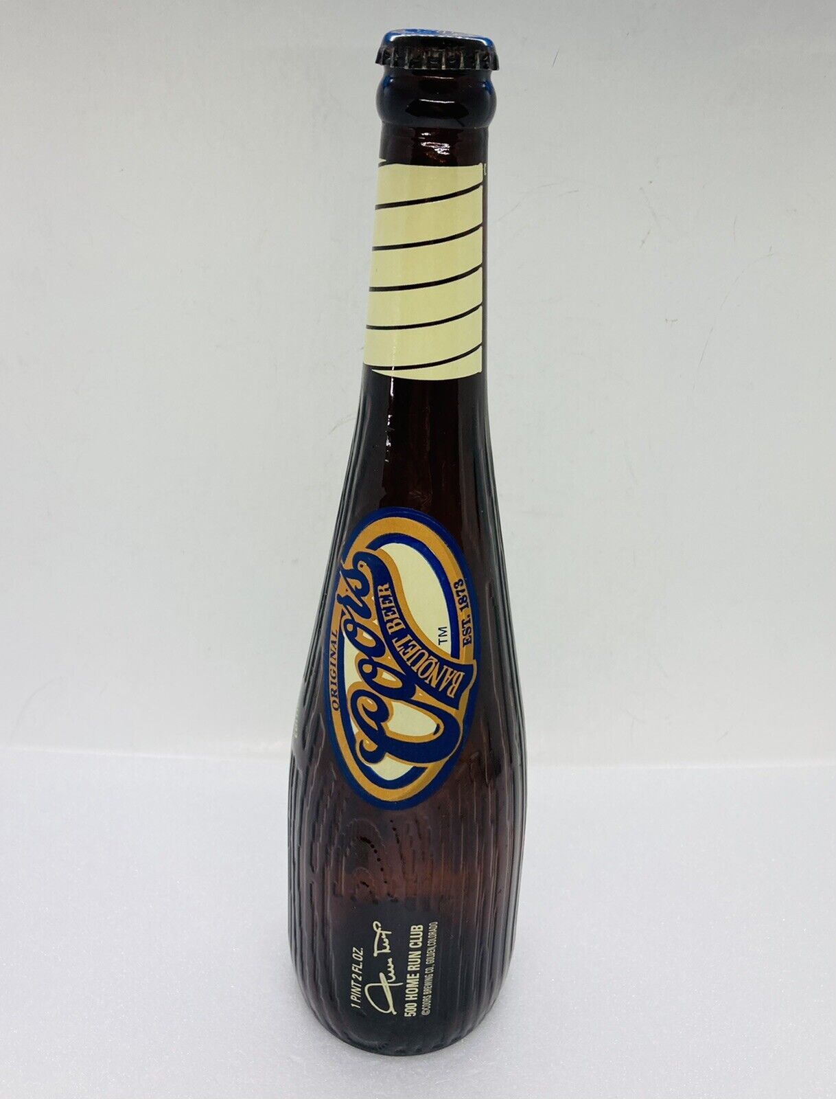 COORS ORIGINAL BANQUET BEER Baseball Bat Bottle 500 Home Run Club Willie Mays BB