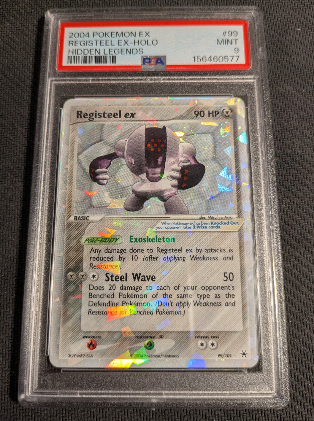Pokémon Registeel EX 99/101 Hidden Legends Holo Rare PSA 9 Mint Pokémon Registeel EX 99/101 Hidden Legends Holo Rare PSA 9 Mint