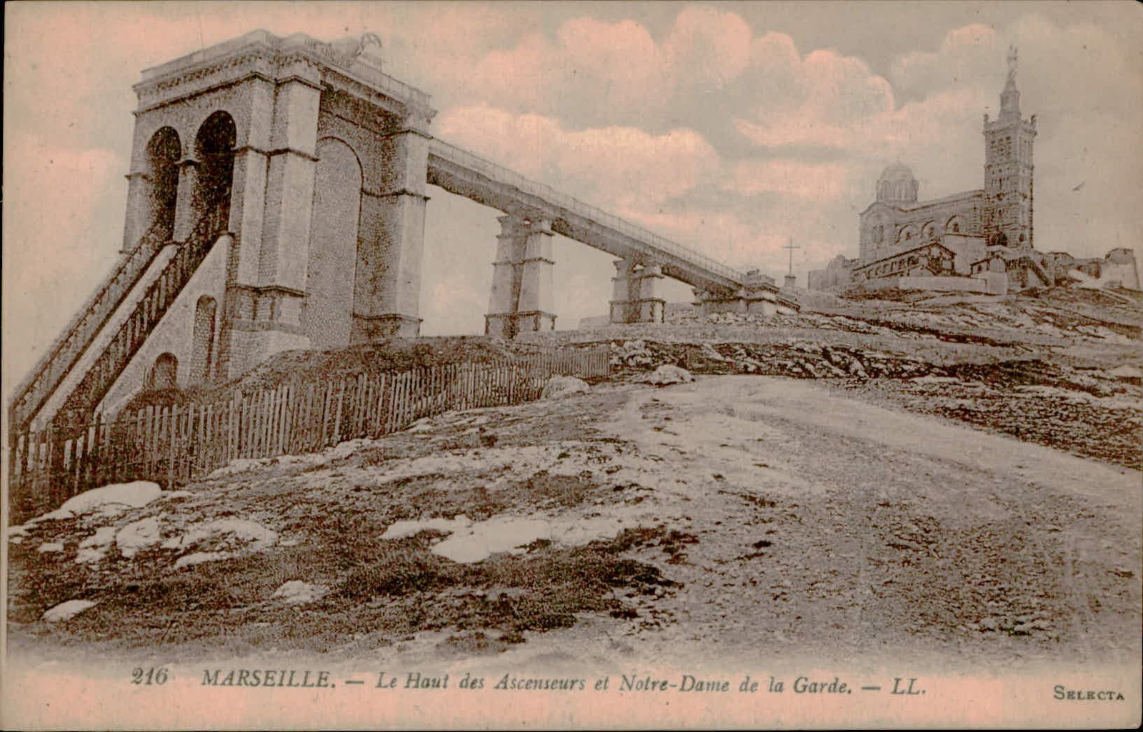 Postcard Vintage Marseille Notre-Dame de la Garde postcard Postcard Vintage Marseille Notre-Dame de la Garde postcard