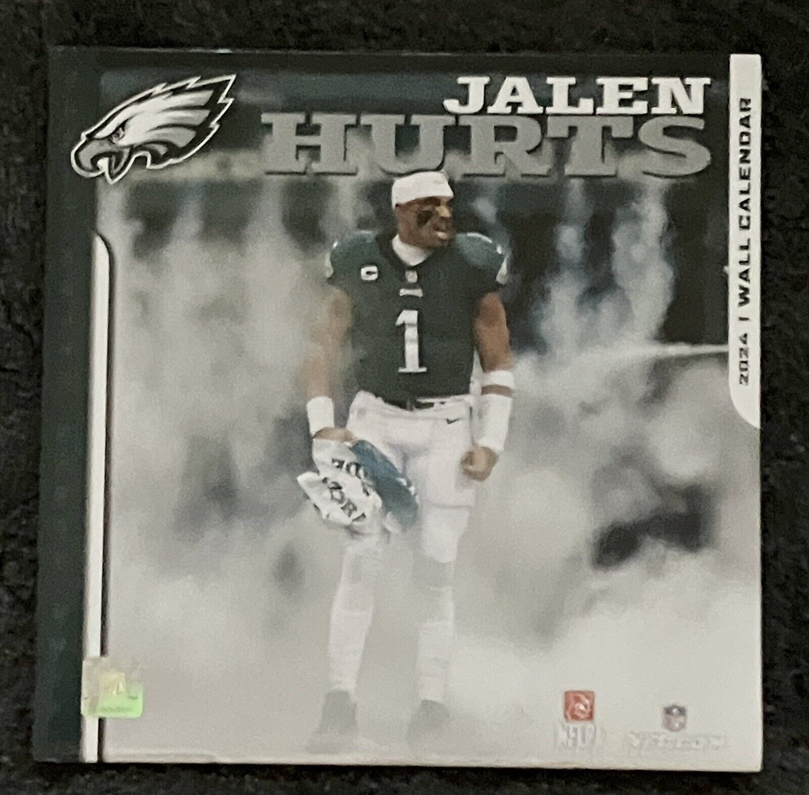 Jalen Hurts Philadelphia Eagles NFL Late 2023 2024 12 Inch Calendar New