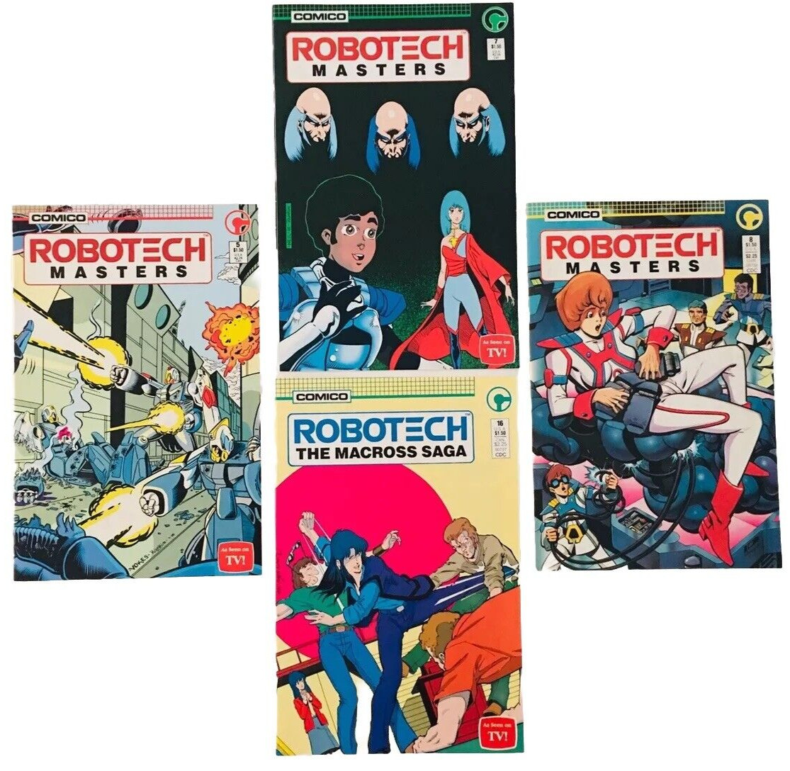 Robotech 1985 Comico Masters The Macross saga Revell Comics Lot of 4 Vintage